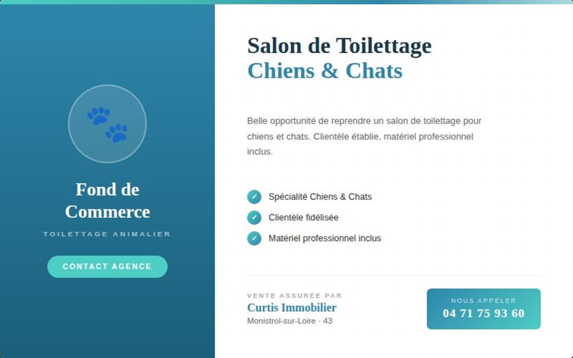 Agence immobilière de CURTIS IMMOBILIER